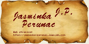 Jasminka Perunac vizit kartica